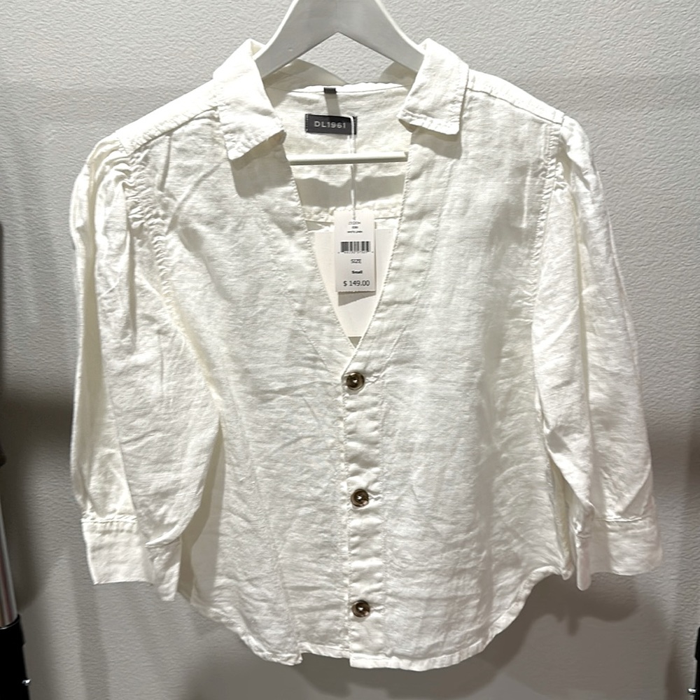 DL1961 White Button Shirt- Brand New